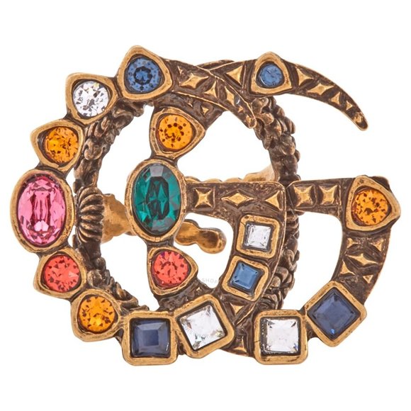 Gucci Crystal GG Ring in Gold NEW IN BOX - Picture 8 of 8